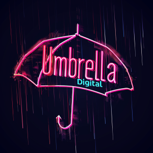 deanpalermo logo text Umbrella Digital cyber punk promo sty c23bb4a4 9dc9 4f66 b064 c5922146fb5f 2 1