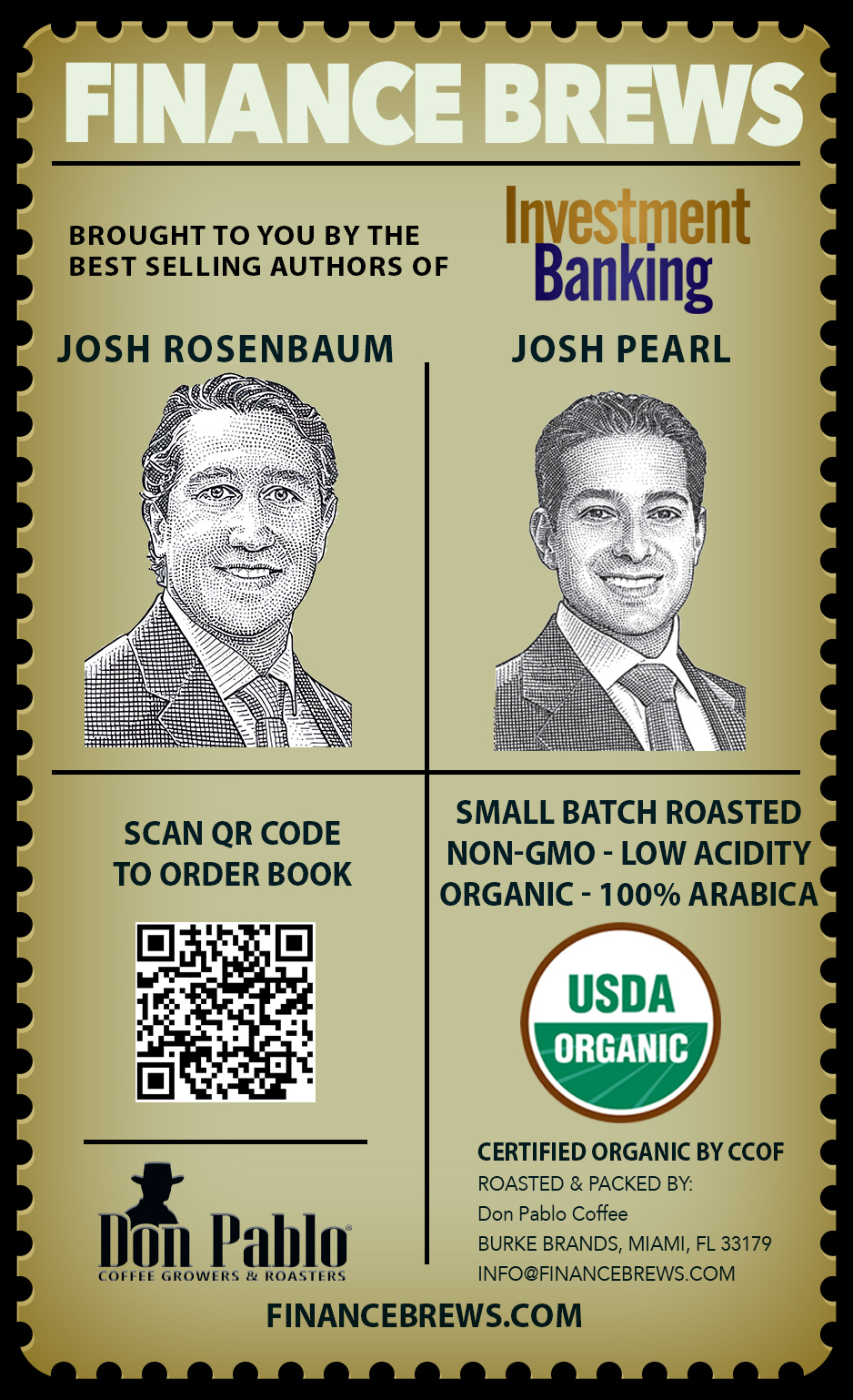 Investment Book Coffee Back 12oz Bag v2