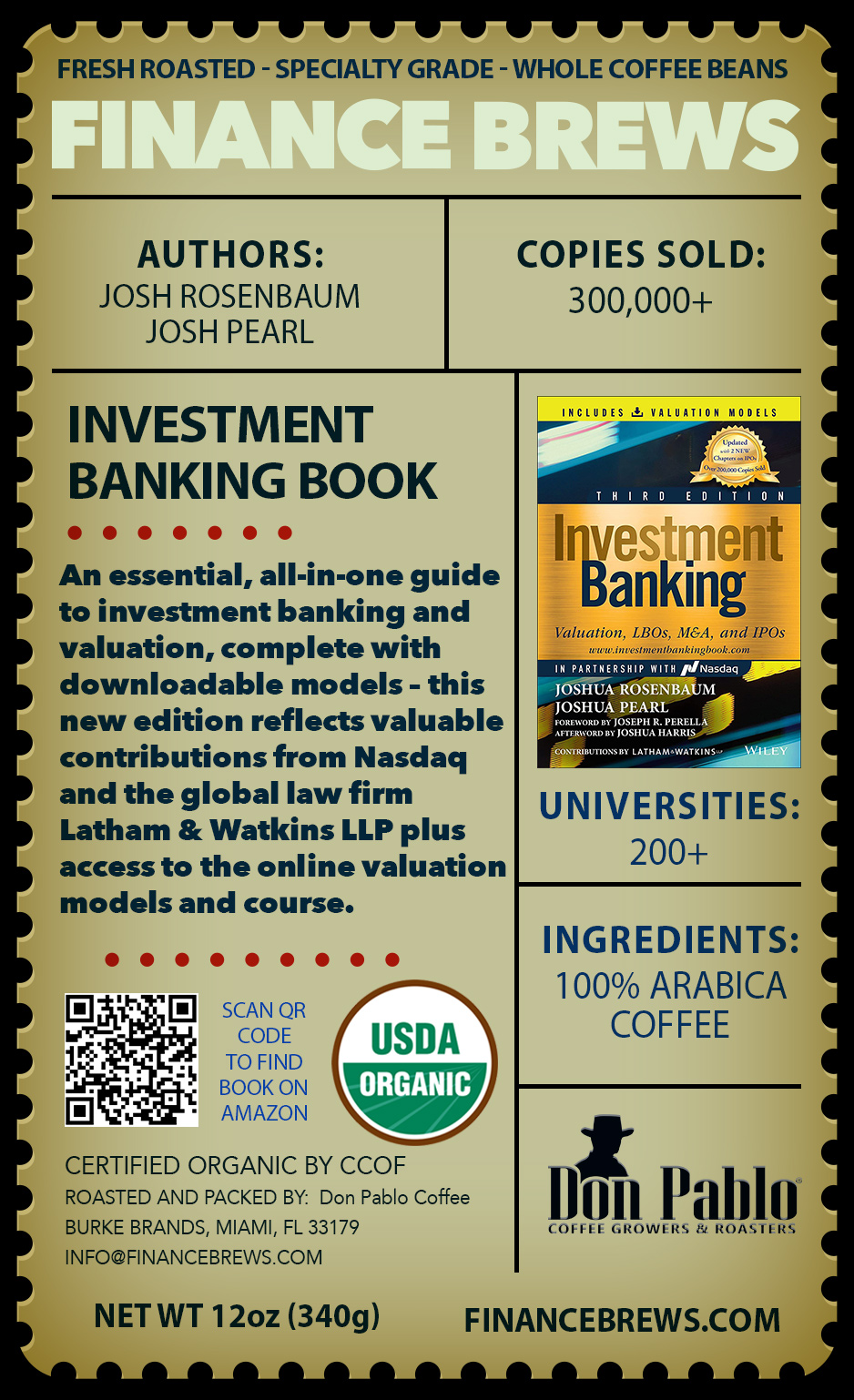 Investment Book Coffee Back 12oz Bag v3