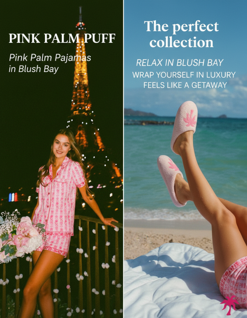 Pink Palm Pajamas in Blush Bay- (118)