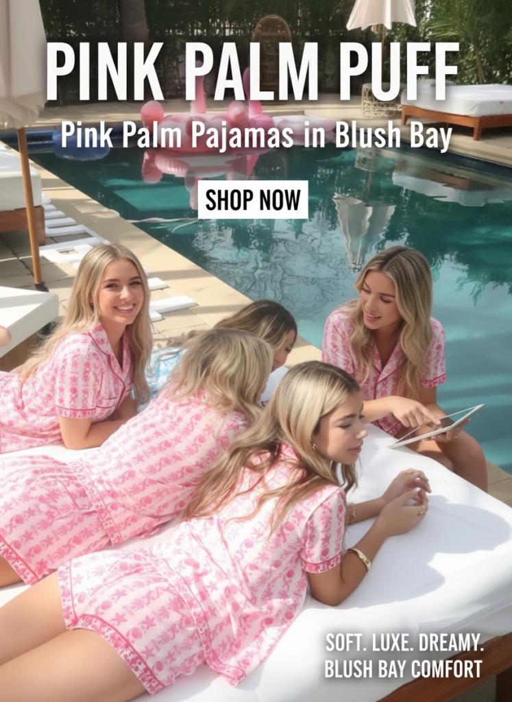 Pink Palm Pajamas in Blush Bay- (59)