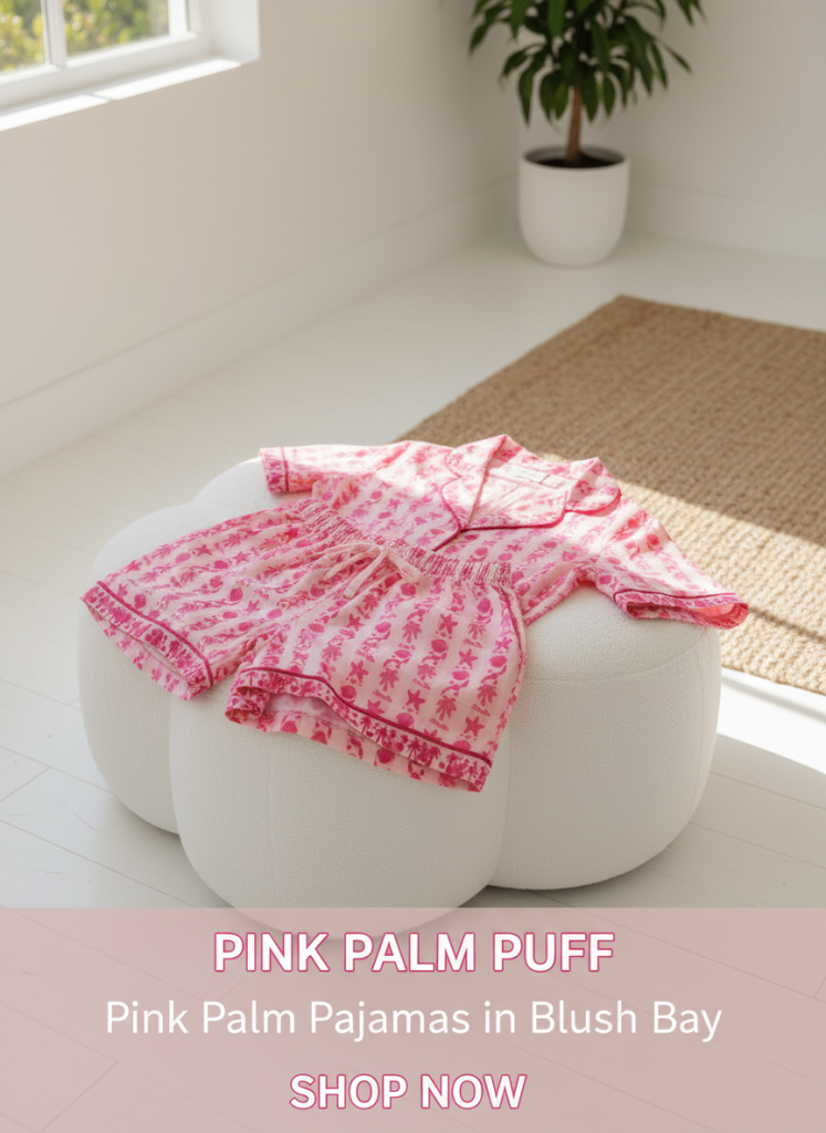 Pink Palm Pajamas in Blush Bay- (83)